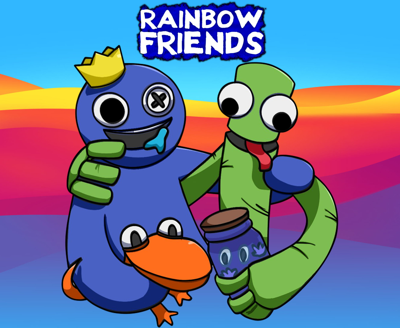 Rainbow Friends - Mousepad - RAINBOW FRIENDS 2 - Mfest