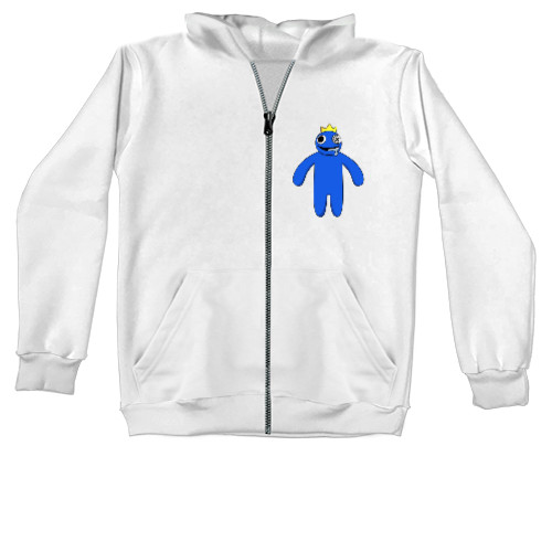 Kids' Zip-through Hoodie - Blue Rainbow Friends - Mfest