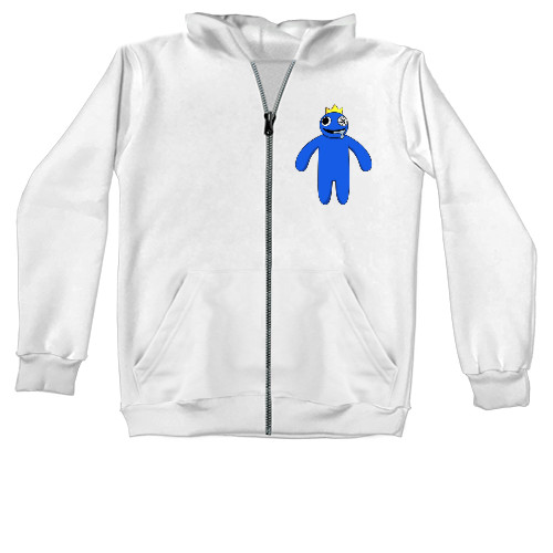 Unisex Zip-through Hoodie - Blue Rainbow Friends - Mfest