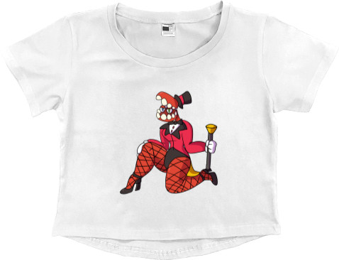 Women's Cropped Premium T-Shirt - The Amazing Digital Circus 5 - Mfest