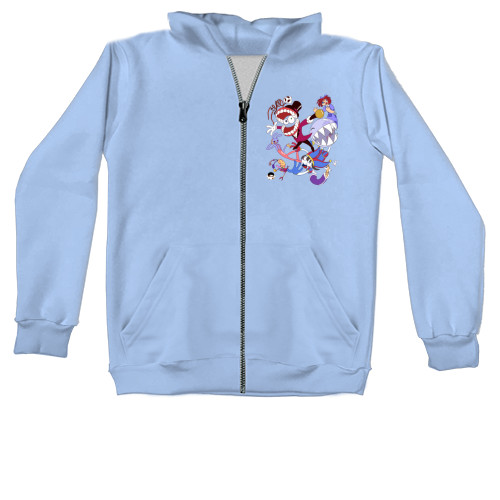 Unisex Zip-through Hoodie - The Amazing Digital Circus 7 - Mfest