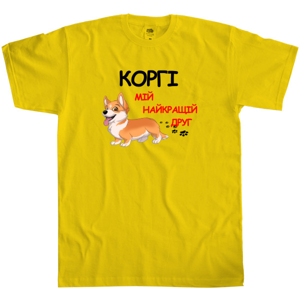 Kids' T-Shirt Fruit of the loom - Corgi is my best friend - Mfest