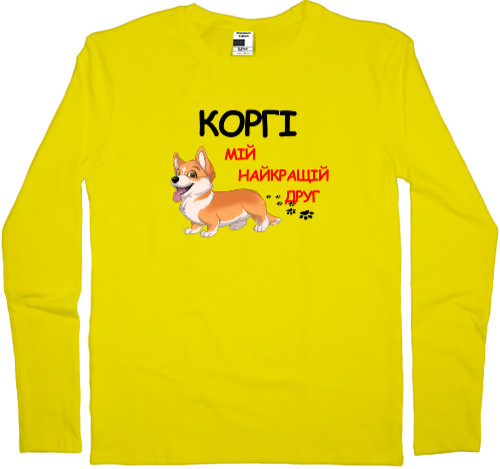 Kids' Longsleeve Shirt - Corgi is my best friend - Mfest