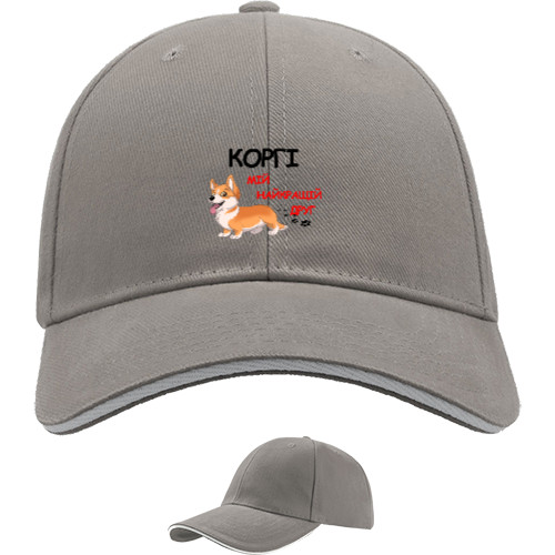 Sandwich Baseball Cap - Corgi is my best friend - Mfest