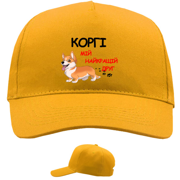 Baseball Caps - 5 panel - Corgi is my best friend - Mfest