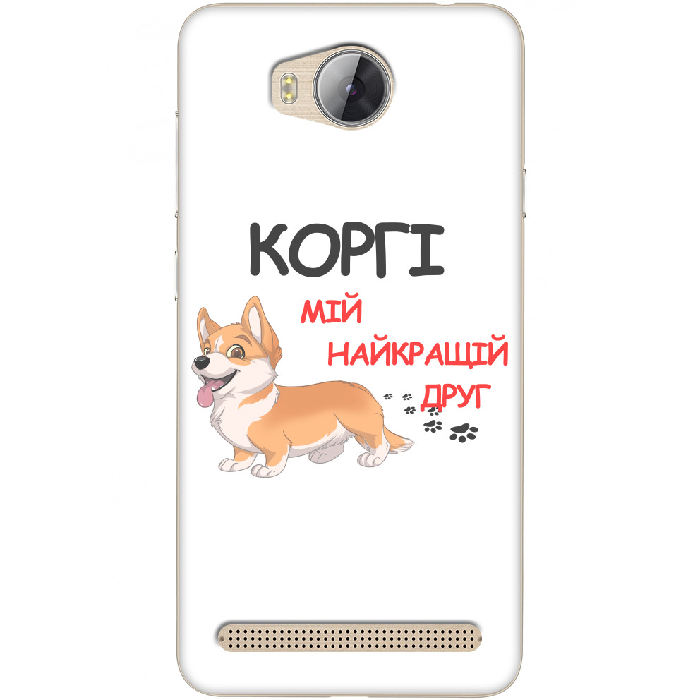 Чехол Huawei - Corgi is my best friend - Mfest