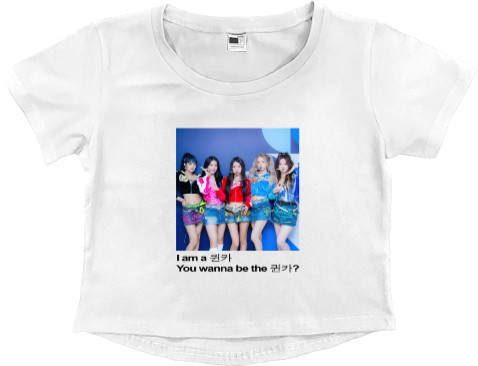 Women's Cropped Premium T-Shirt - (G)I-DLE - Mfest