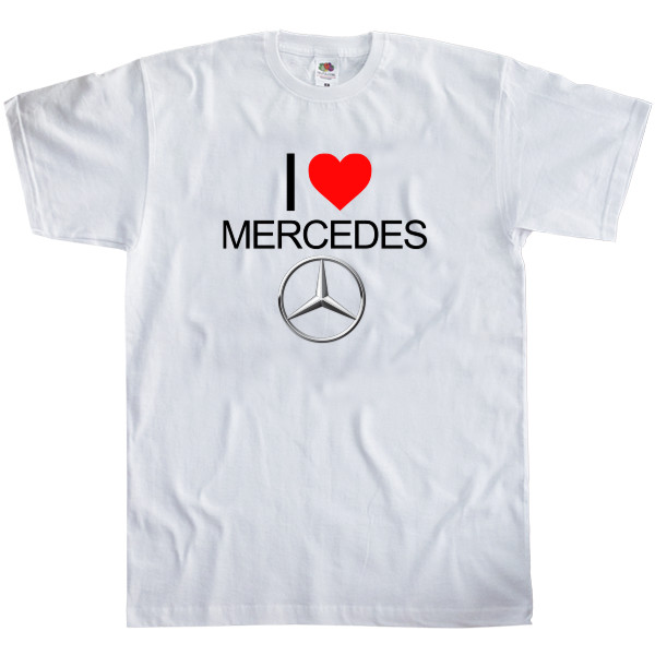 Men's T-Shirt Fruit of the loom - I Love Mercedes - Mfest