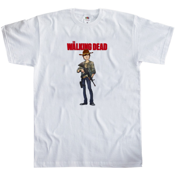 Men's T-Shirt Fruit of the loom - Walking Dead Carl Grimes 3 - Mfest