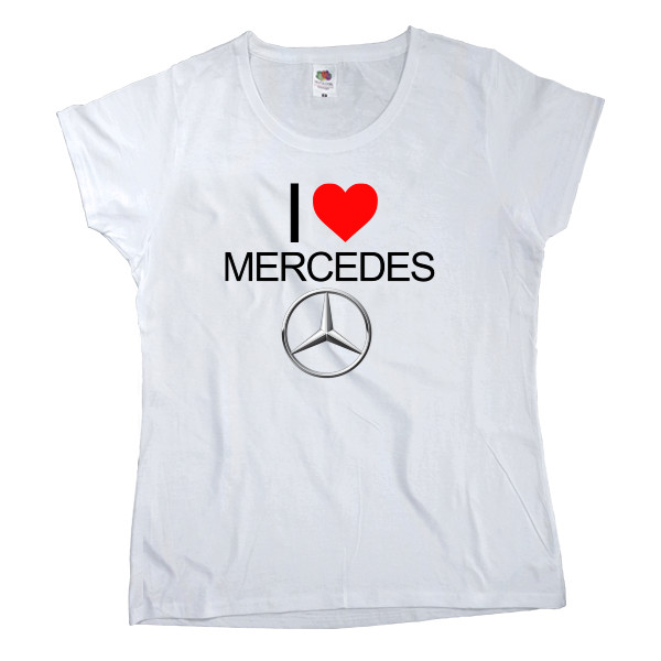 Women's T-shirt Fruit of the loom - I Love Mercedes - Mfest