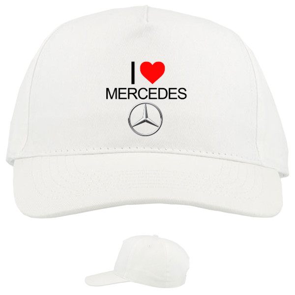 Кепка 5-панельная - I Love Mercedes - Mfest