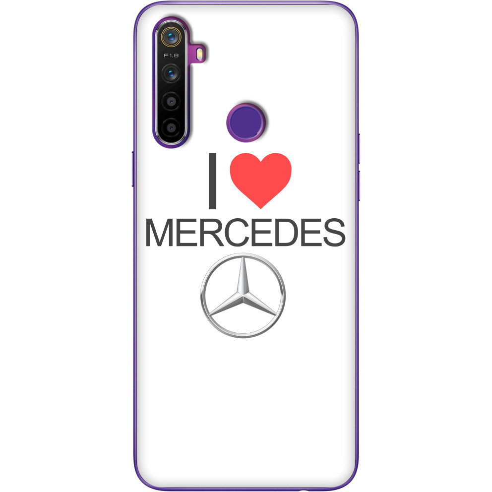 Чехол Realme - I Love Mercedes - Mfest