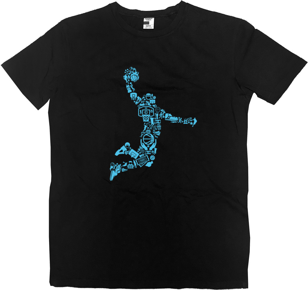 Men’s Premium T-Shirt - Basketball сollage  - Mfest