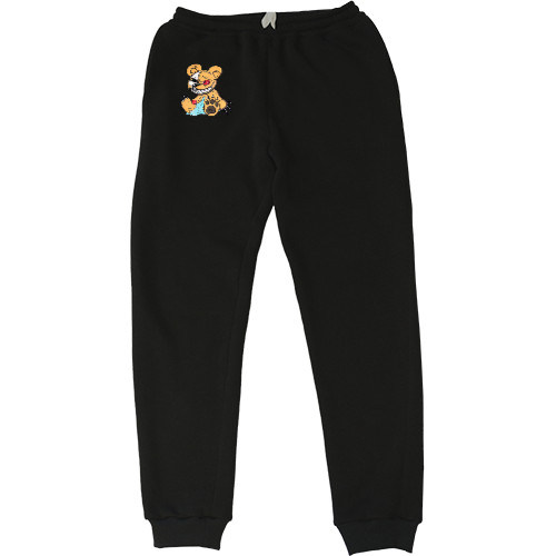 Kids' Sweatpants - Angry teddy bear - Mfest