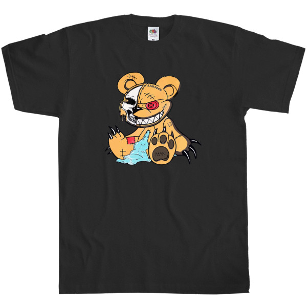 Kids' T-Shirt Fruit of the loom - Angry teddy bear - Mfest