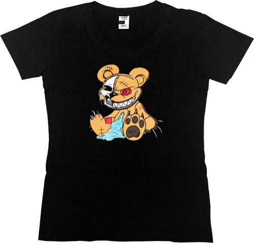 Women's Premium T-Shirt - Angry teddy bear - Mfest