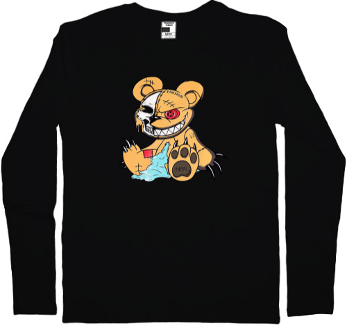 Kids' Longsleeve Shirt - Angry teddy bear - Mfest