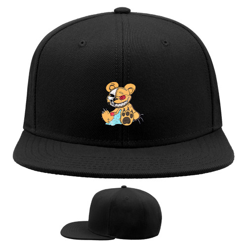 Snapback Baseball Cap - Angry teddy bear - Mfest