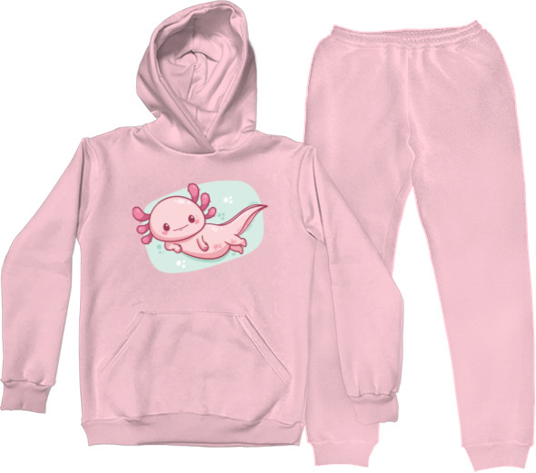 Pink axolotl