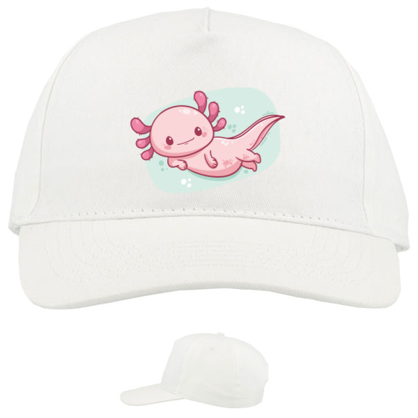 Baseball Caps - 5 panel - Pink axolotl - Mfest