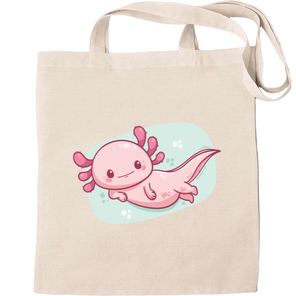 Tote Bag - Pink axolotl - Mfest