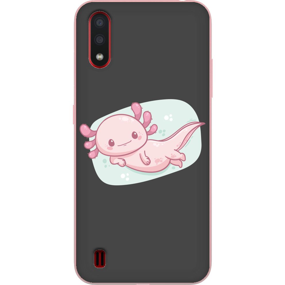 Pink axolotl