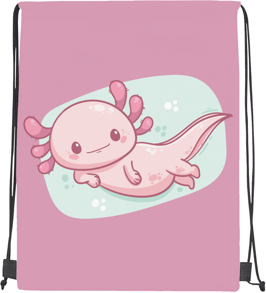 Pink axolotl