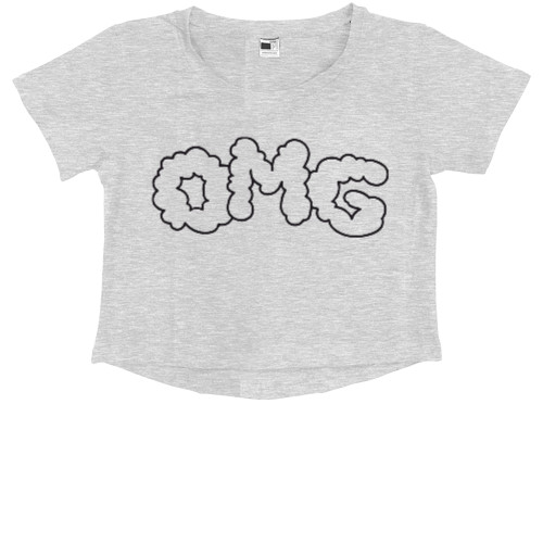 Kids' Premium Cropped T-Shirt - newjeans OMG - Mfest