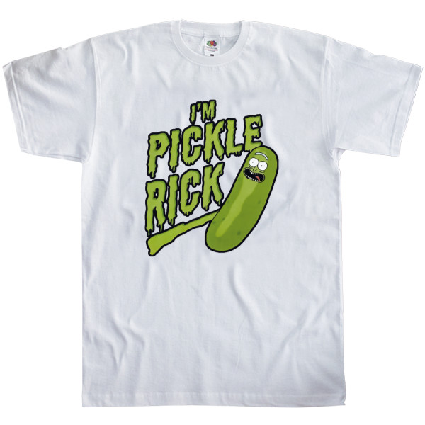 Футболка Классика Мужская Fruit of the loom - I'm Pickle Rick - Mfest