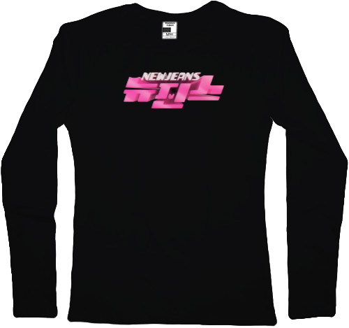 Women's Longsleeve Shirt - newjeans logo - Mfest