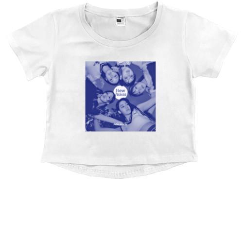 Kids' Premium Cropped T-Shirt - newjeans - Mfest