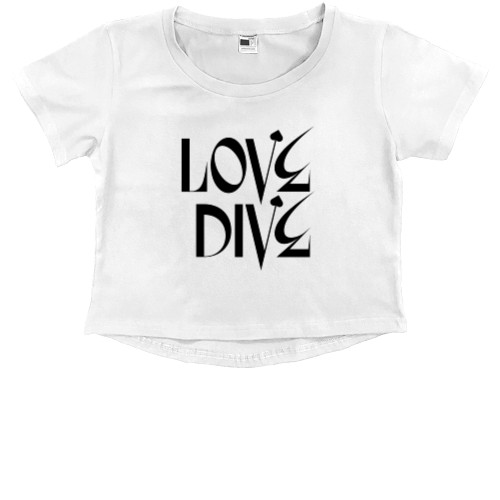 Kids' Premium Cropped T-Shirt - ive love dive - Mfest