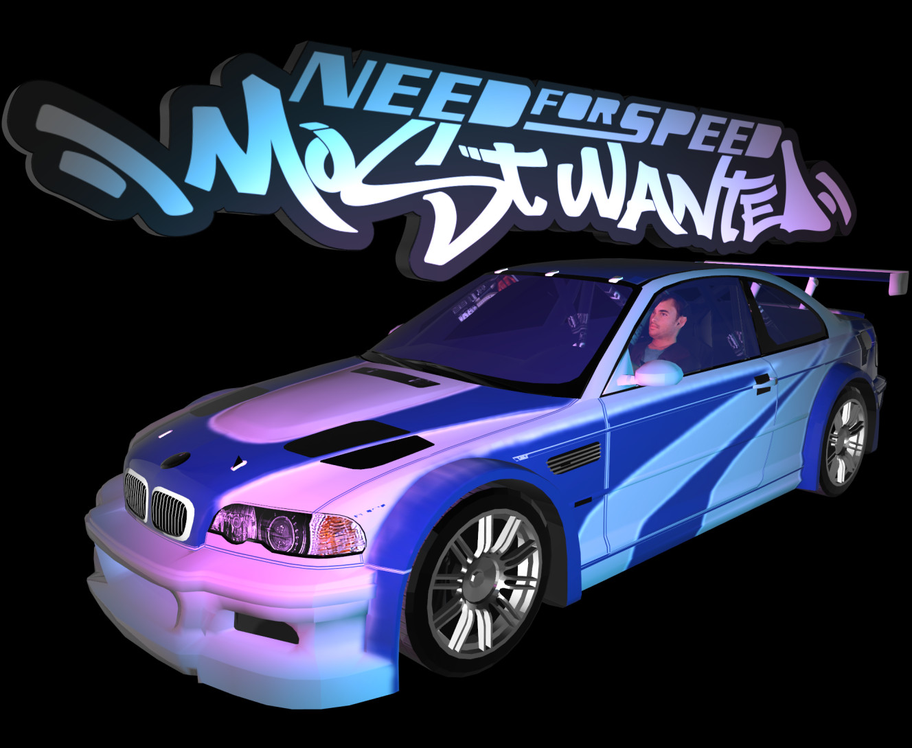 Mouse Pad - NFS Most Wanted neon bmw - Mfest