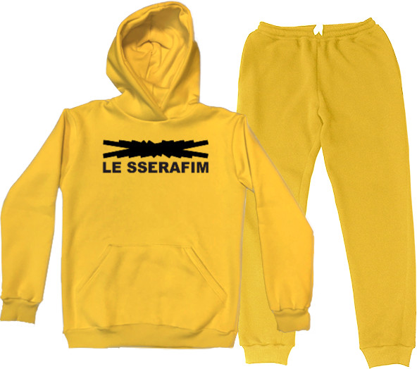 Sports suit for women - LE SSERAFIM logo - Mfest