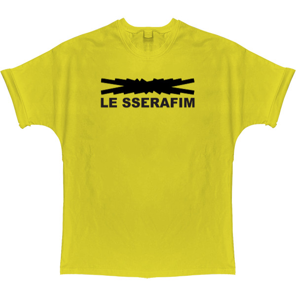 T-shirt Oversize - LE SSERAFIM logo - Mfest