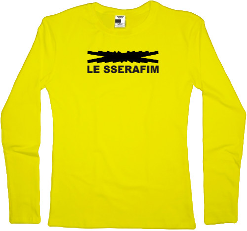 Women's Longsleeve Shirt - LE SSERAFIM logo - Mfest