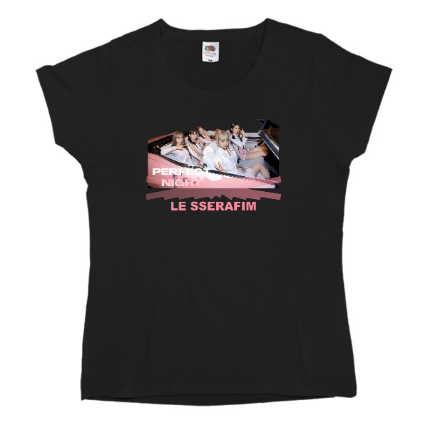 Women's T-shirt Fruit of the loom - LE SSERAFIM - Mfest