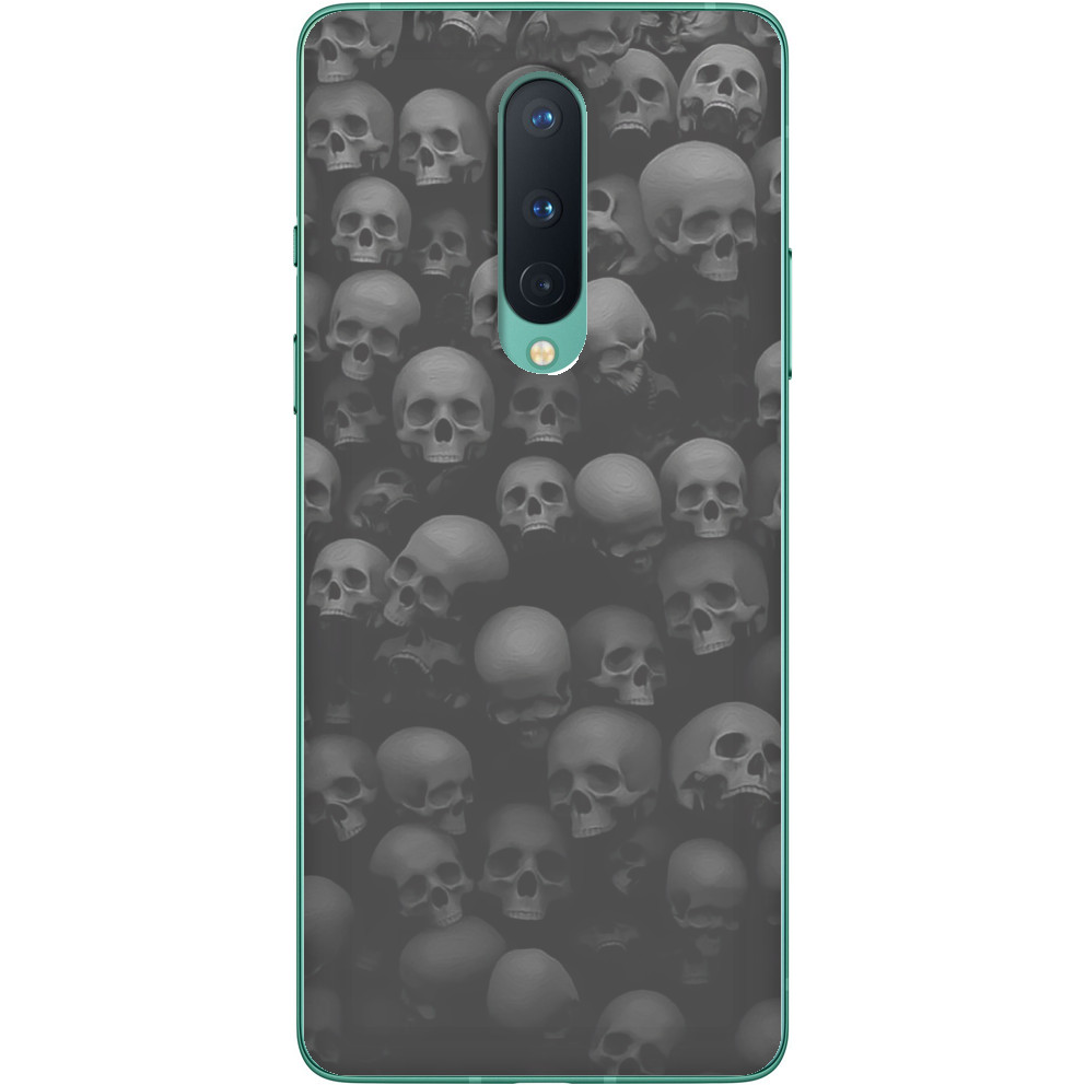 Чехол OnePlus - Wall of Skulls Skeleton - Mfest