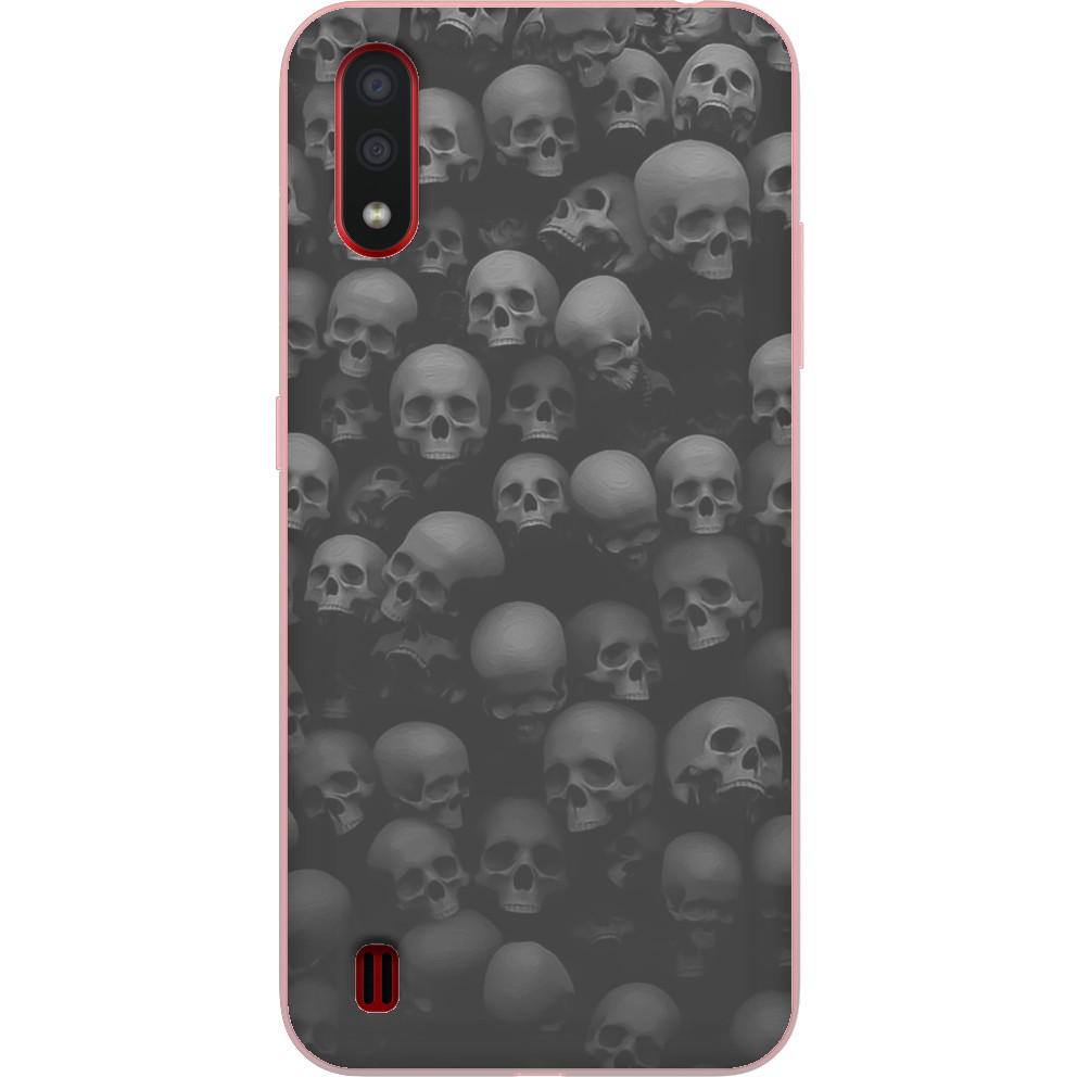 Чехол Samsung - Wall of Skulls Skeleton - Mfest