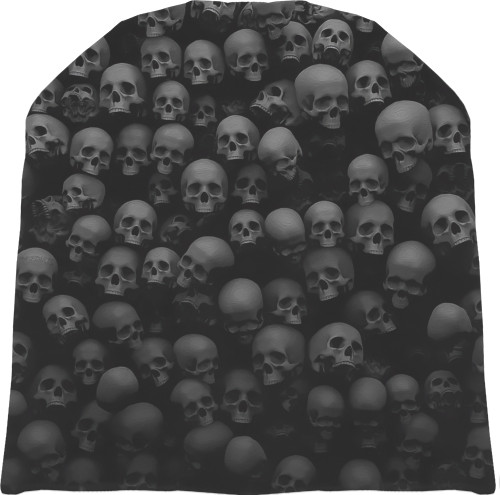 Шапка 3D - Wall of Skulls Skeleton - Mfest