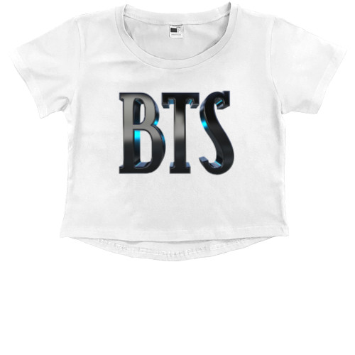 Kids' Premium Cropped T-Shirt - BTS art 3D - Mfest