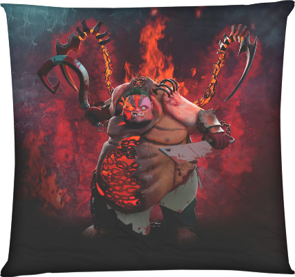 Square Throw Pillow - Pudge - Mfest