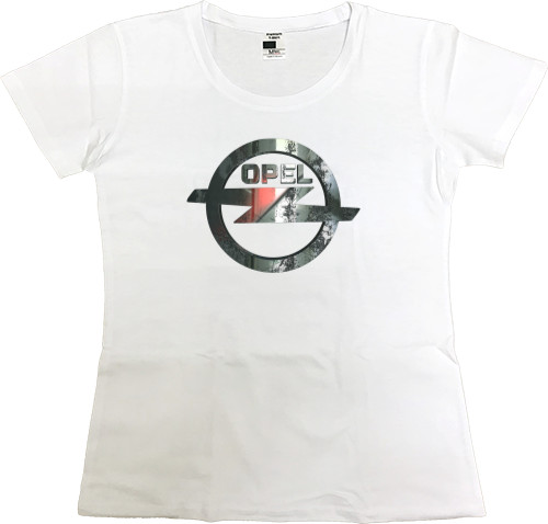 Women's Premium T-Shirt - Opel 3D Metal - Mfest