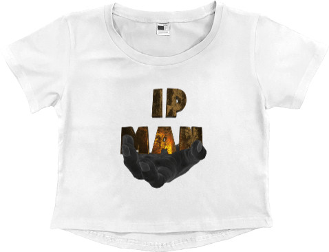 Women's Cropped Premium T-Shirt - IP MAN - Mfest