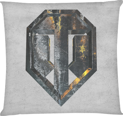 Square Throw Pillow - World of Tanks 3D - Mfest