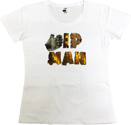 Women's Premium T-Shirt - IP MAN Gold - Mfest