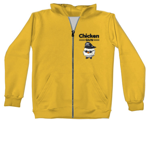 Kids' Zip-through Hoodie -  Chicken Gun 12 - Mfest