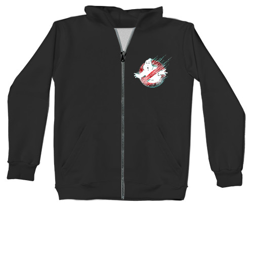 Unisex Zip-through Hoodie -  Ghostbusters Chilling horror - Mfest