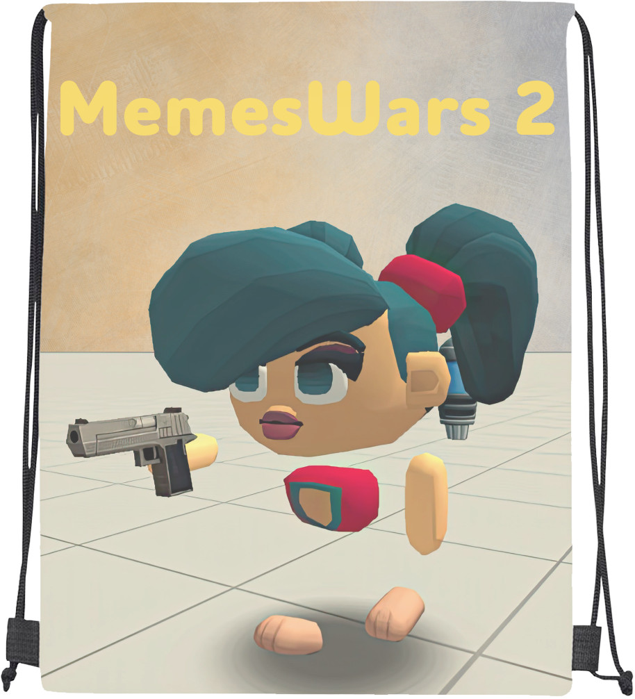 Drawstring Bag - Memeswar2 - Mfest