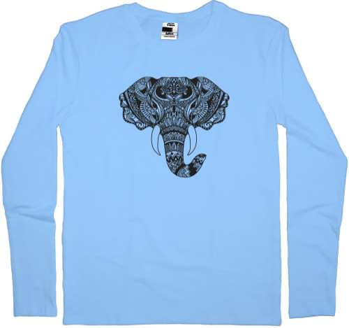 Men's Longsleeve Shirt -  Elephant art - Mfest